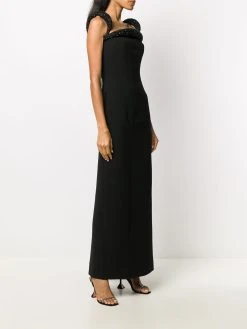 Versace robe longue à ornements