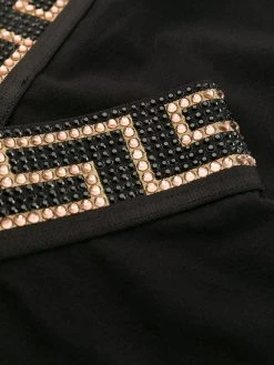 Versace boxers à bande Greca strassée