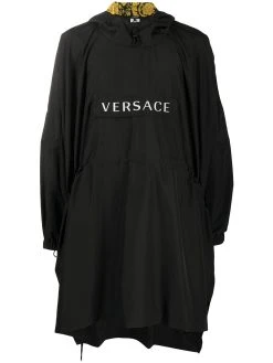 Versace coupe-vent à logo imprimé