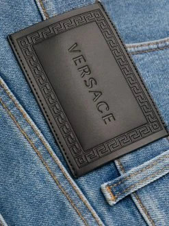 Soldes En Ligne Versace Jean slim à patch logo jeans slim homme 14 Versace jean slim à patch logo