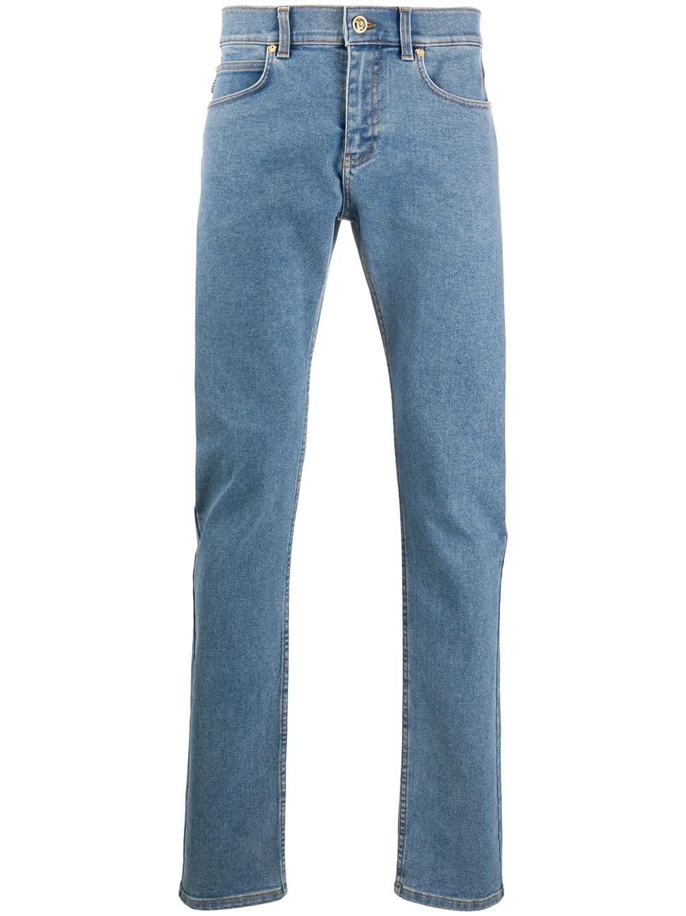 Soldes En Ligne Versace Jean slim à patch logo jeans slim homme 3 Versace jean slim à patch logo