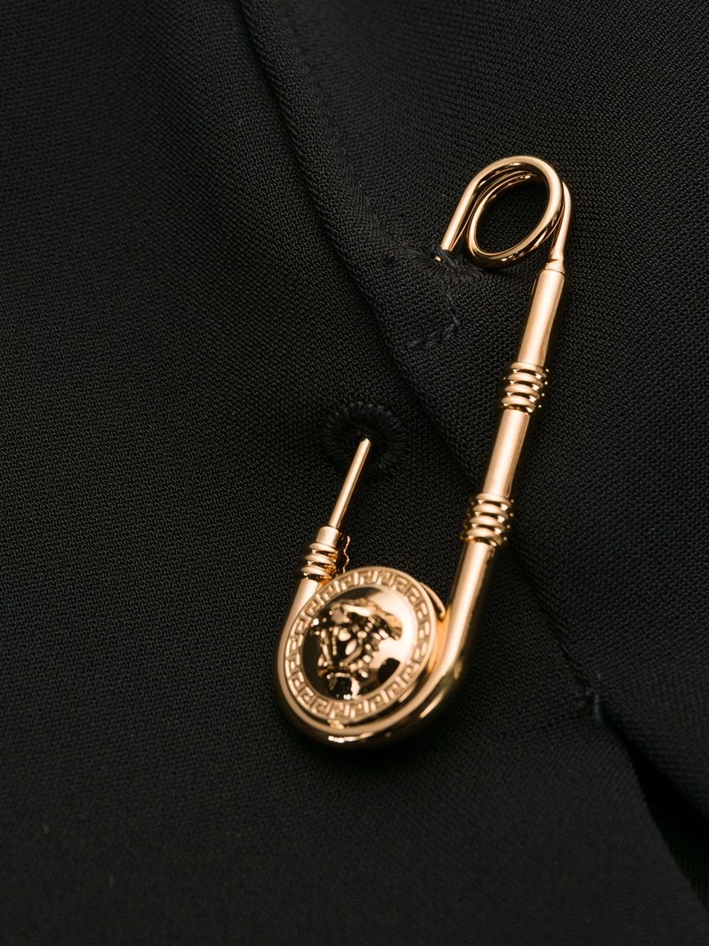 Versace Robe courte à détail d'épingle à nourrice Qualité Fiable robes de jour femme 8 Versace robe courte à détail d'épingle à nourrice