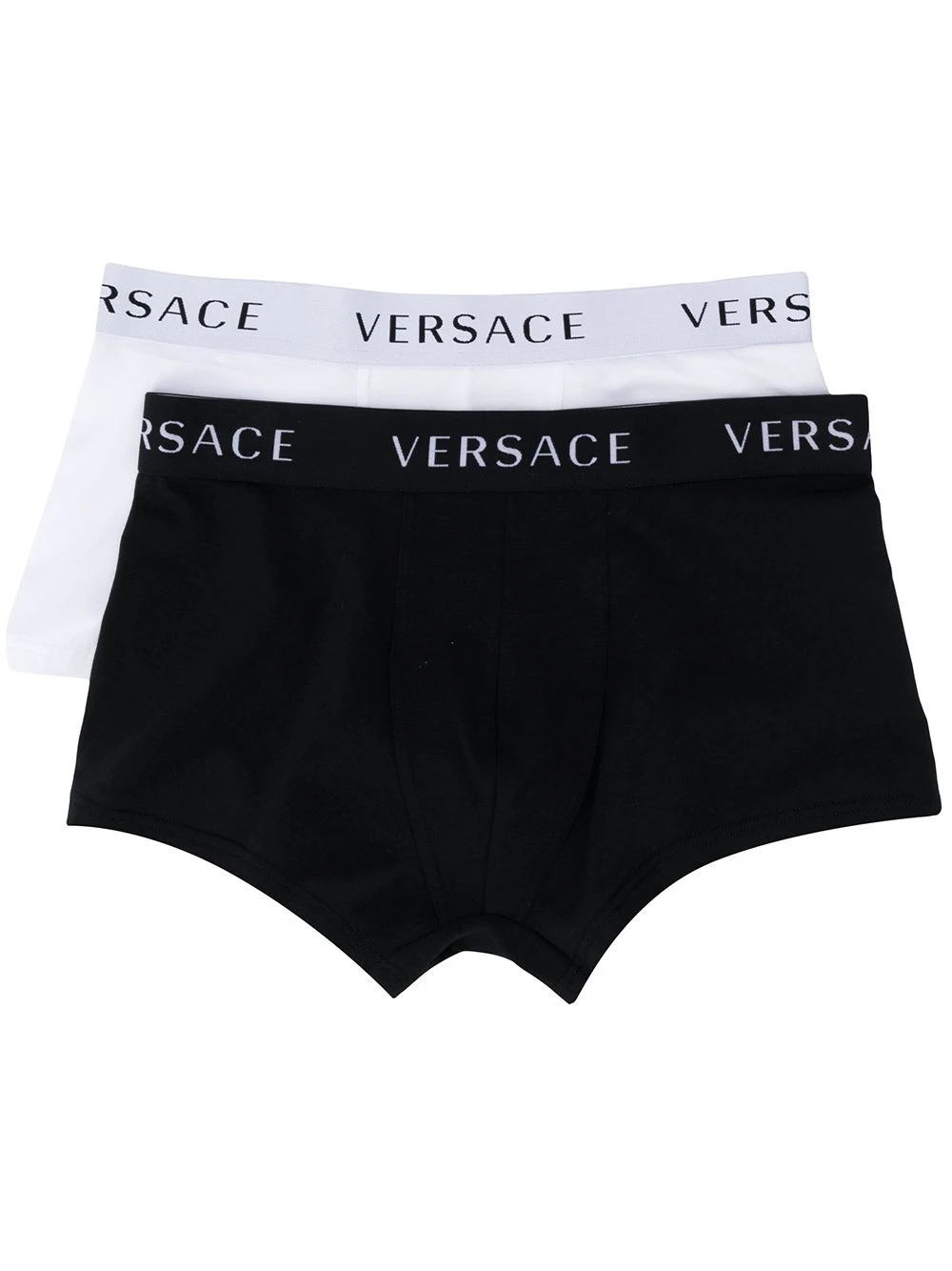 Versace Qualité garantie 100% Lot de deux boxers à bande logo slips & boxers homme 3 Versace lot de deux boxers à bande logo