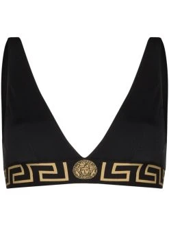 Versace haut de bikini à imprimé Barocco