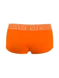 Versace slip de bain à bande Greca