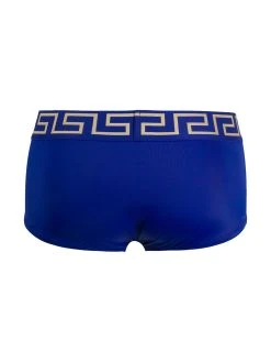 Versace slip de bain à bande Greca