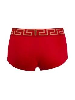 Versace slip de bain à bande Greca