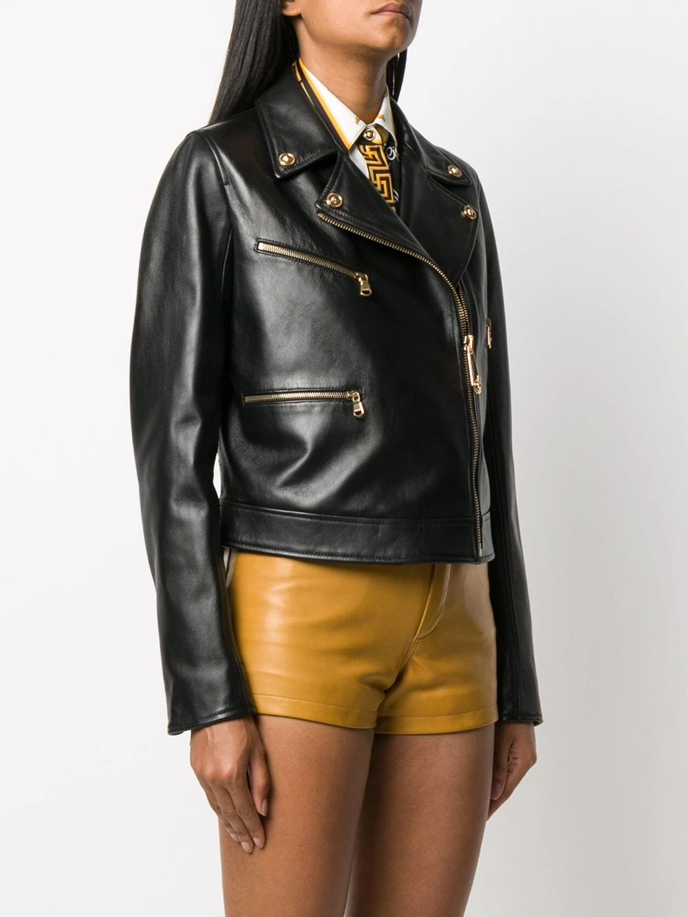 Prix Jamais Vus Versace Veste de moto classique vestes de moto femme 5 Versace veste de moto classique