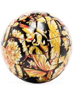 Versace ballon de football à imprimé baroque