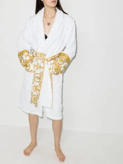 Versace peignoir à imprimé Barocco