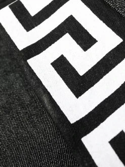 Versace jean droit à détails graphiques