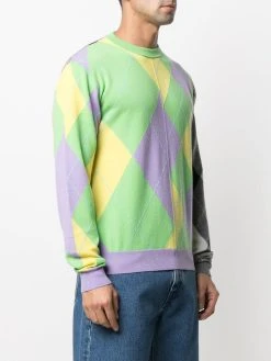 Versace pull en maille intarsia