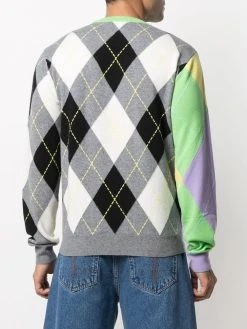 Versace pull en maille intarsia