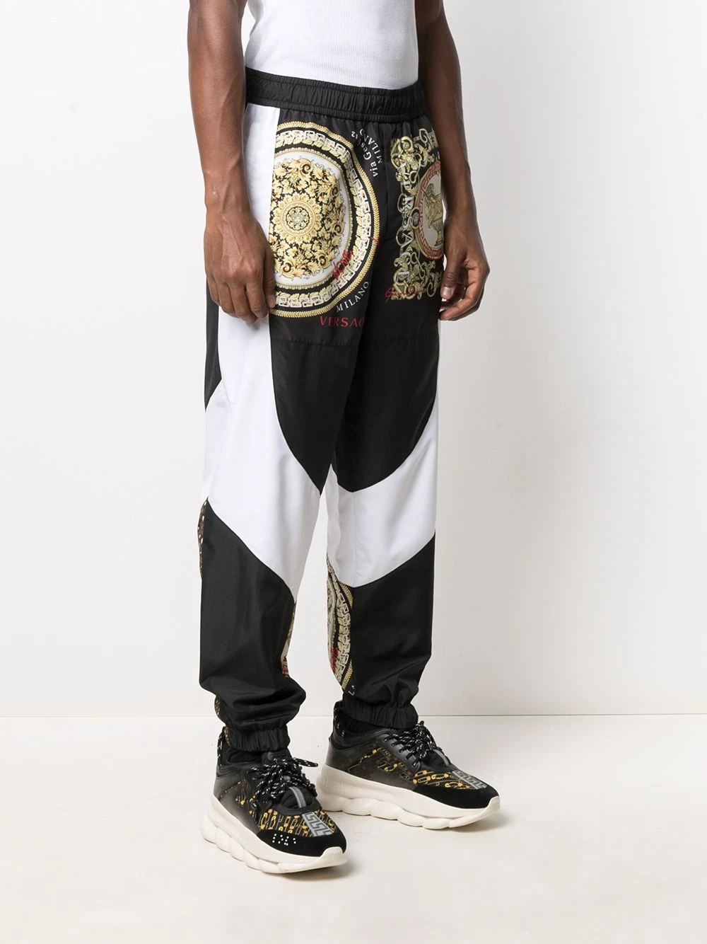 Versace Pantalon de jogging à imprimé baroque Prix Exclusifs pantalons de survêtement homme 5 Versace pantalon de jogging à imprimé baroque