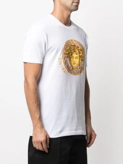 Versace t-shirt à logo Medusa brodé