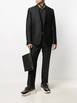 Versace chemise à broderies au col