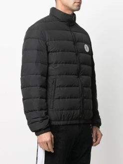 Versace veste matelassée à patch logo