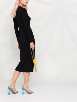 Prix Préférentiel Versace Robe mi longue à détails de découpes robes de soirée & robes de cocktail femme 13 Versace robe mi-longue à détails de découpes