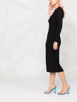 Prix Préférentiel Versace Robe mi longue à détails de découpes robes de soirée & robes de cocktail femme 15 Versace robe mi-longue à détails de découpes