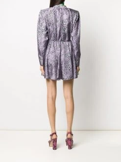 Versace robe courte à imprimé baroque