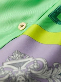 Versace robe courte à imprimé baroque