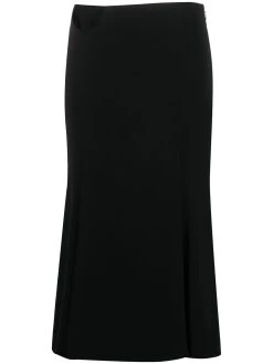 Versace jupe mi-longue à découpe