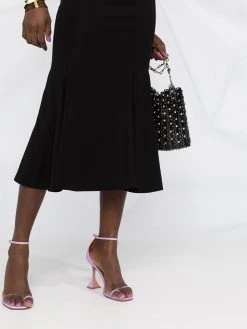 Versace jupe mi-longue à découpe