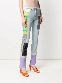 Versace jean à imprimé baroque