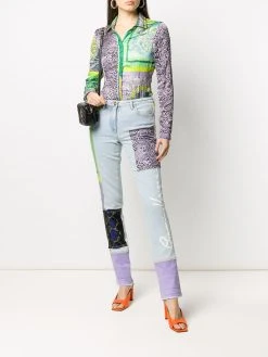 Versace chemise à imprimé Barocco