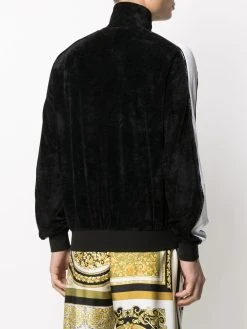 Versace Prix Allégé Veste zippée à bandes logos vestes légères homme 10 Versace veste zippée à bandes logos