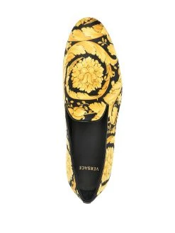 Versace slippers à imprimé Barocco