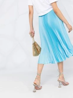 Versace jupe mi-longue plissée