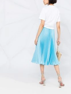 Versace jupe mi-longue plissée