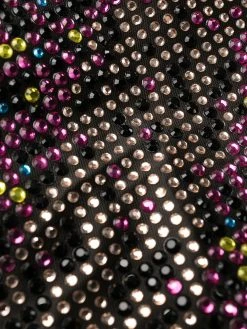 Versace robe courte sans bretelles à ornements de cristal