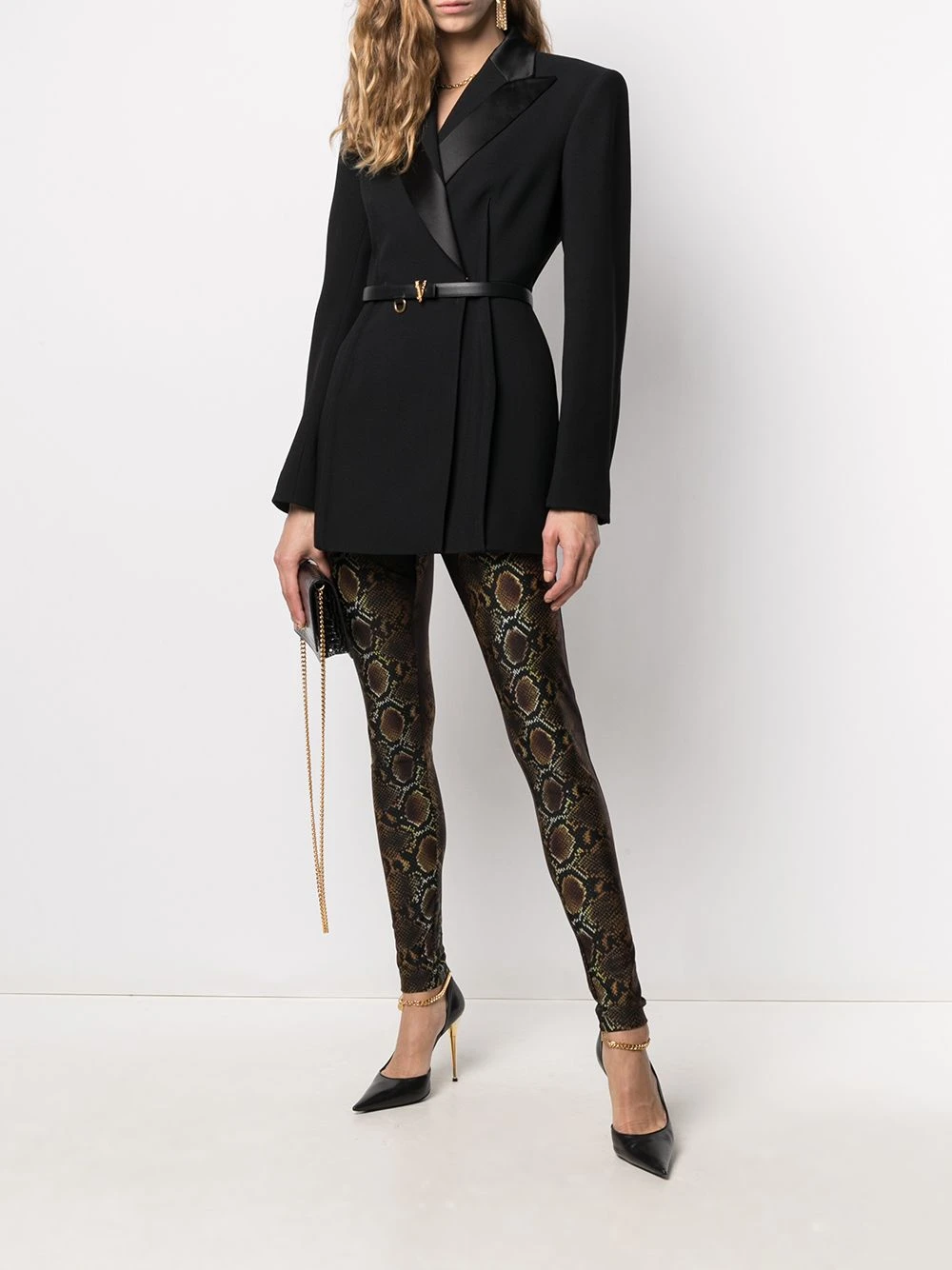 Versace Soldes En Ligne Blazer à boutonnière croisée blazers femme 4 Versace blazer à boutonnière croisée