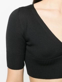 Versace cardigan à coupe crop