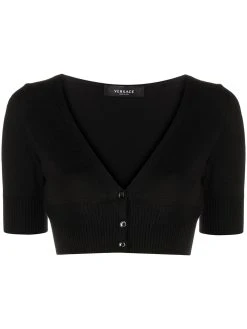 Versace cardigan Ă coupe crop