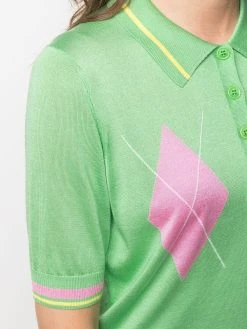 Versace polo à losanges