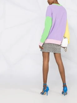 Versace pull à design d'empiècements