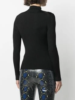 Versace pull en maille nervurée