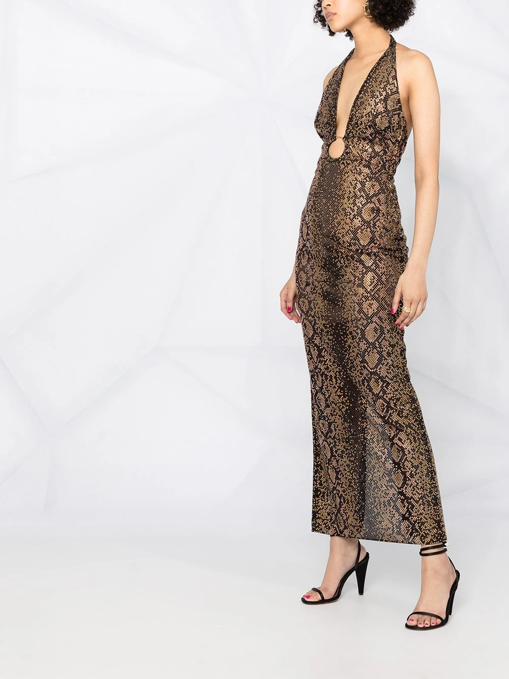 Versace Robe longue à dos nu Marchandise de première qualité robes de soirée & robes de cocktail femme 6 Versace robe longue à dos nu