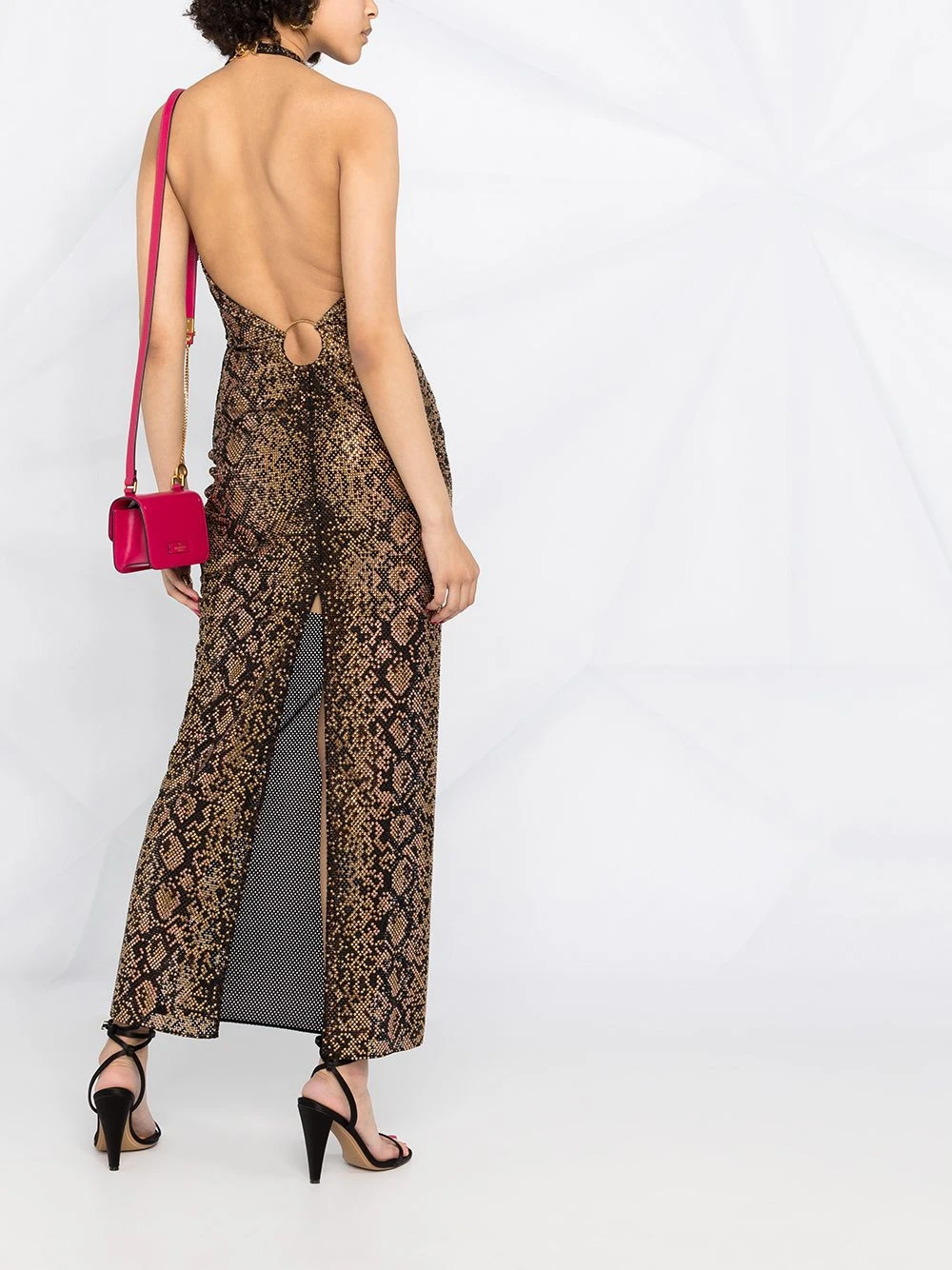 Versace Robe longue à dos nu Marchandise de première qualité robes de soirée & robes de cocktail femme 8 Versace robe longue à dos nu