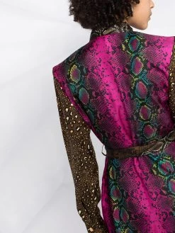 Versace robe mi-longue imprimée