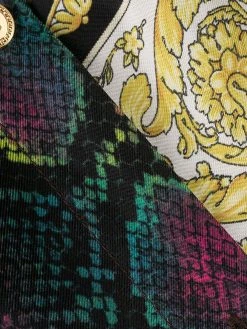 Versace robe mi-longue imprimée