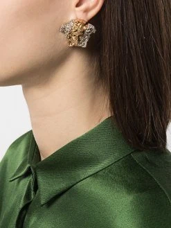 Versace boucles d'oreilles Medusa à ornements en cristal