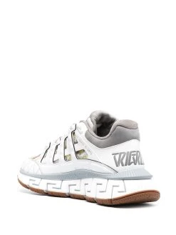 Versace baskets à semelle épaisse à motif Greca