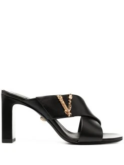 Versace mules à talon épais