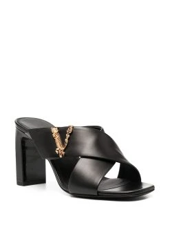 Versace mules à talon épais