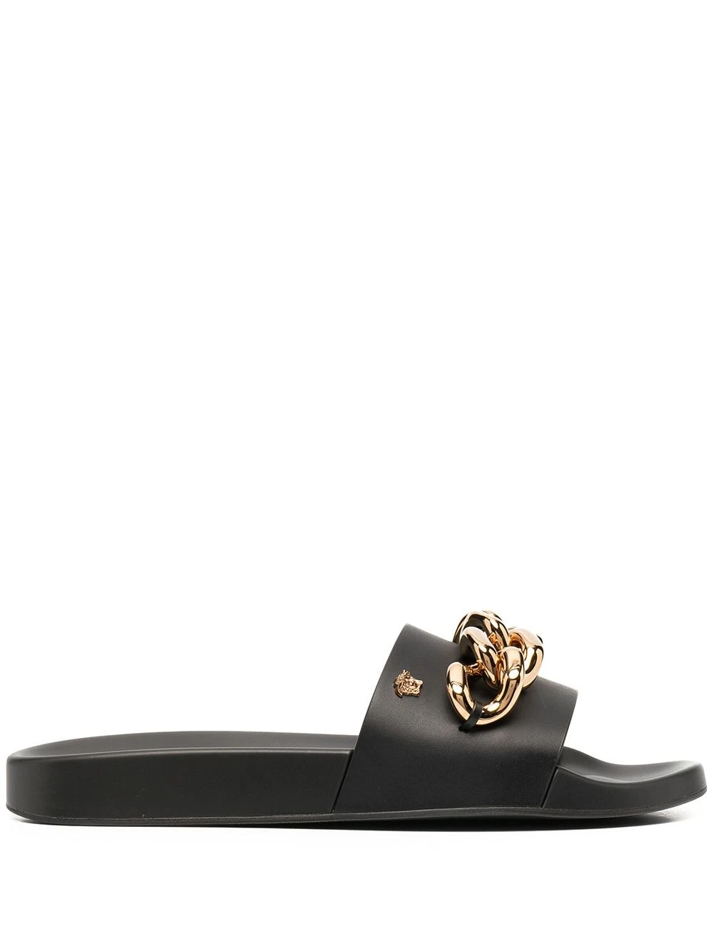 Bonne Qualité Versace Sandales Medusa à détail de chaîne tongs & claquettes femme 3 Versace sandales Medusa à détail de chaîne