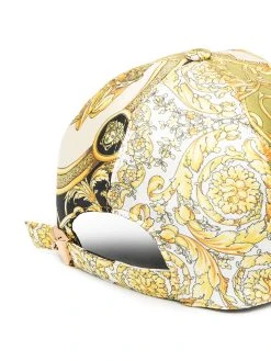 Versace casquette en soie à imprimé Baroque Mosaïque